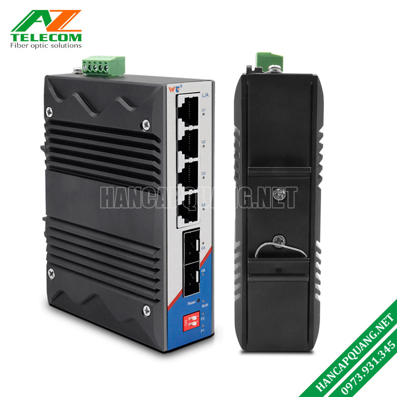Switch công nghiệp Layer 2 Managed 4x10/100/1000M + 2 SFP Wintop WT-RS636-2GF4GT