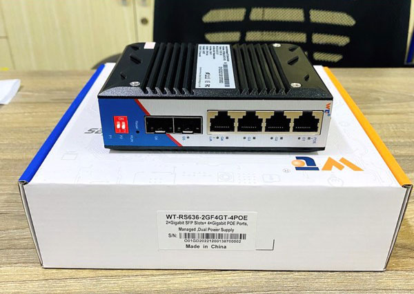 Switch công nghiệp Layer 2 Managed WT-RS636-2GF4GT-4POE 14 WT RS636 2GF4GT Layer 2 Managed Switch