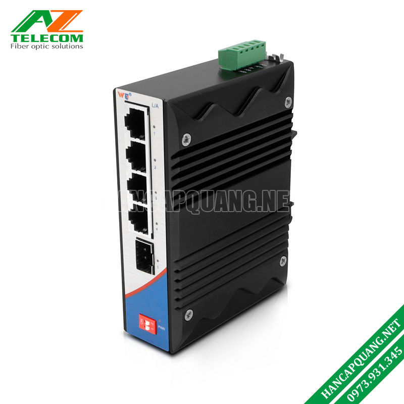 Switch Công Nghiệp 4x10/100M RJ45 + 1xSFP WT-RS235-1F4T 12 Switch Công Nghiệp 4x10/100M RJ45 + 1xSFP WT-RS235-1F4T