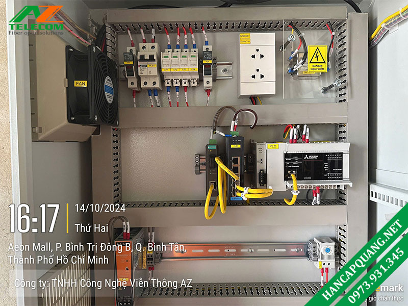 Lắp đặt thực tế IMC-21-M-SC lên tủ PLC