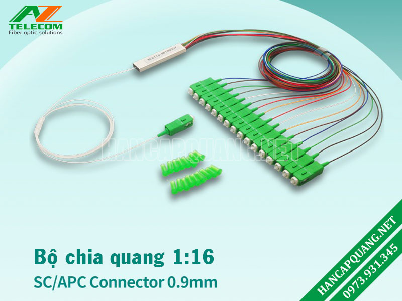 Bộ chia quang PLC 1x16 SC/APC (Mini PLC Splitter)