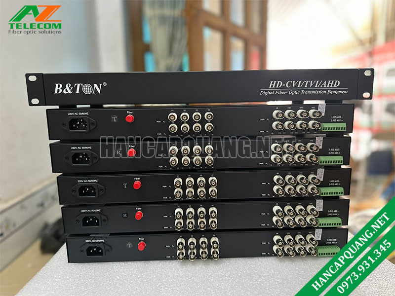 Bộ chuyển đổi video sang quang BTON BT-HD16V1DF-T/R 1080P