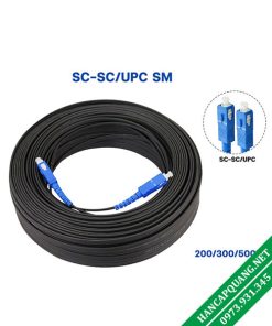 Cáp quang 1FO bấm sẵn 2 đầu SC/UPC dài 150M